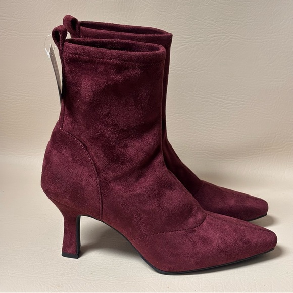 Worthington Womens Olympia Oxblood
Heel Booties Sz 7.5 - Picture 1 of 8